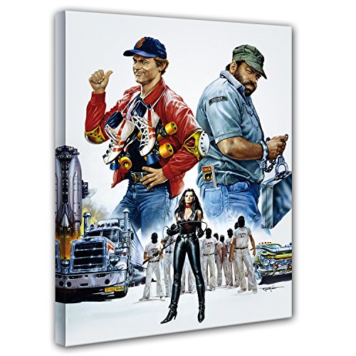 Terence Hill Bud Spencer Leinwand - Zwei bärenstarke Typen - Kunstdruck - Renato Casaro Edition (80 x 120 cm)