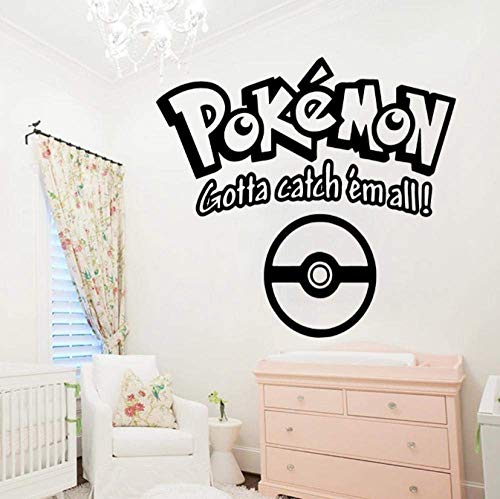 Wandsticker Pokemon Romantische Tapete selbstklebend für die Dekoration des Kinderzimmers 43 x 45 cm