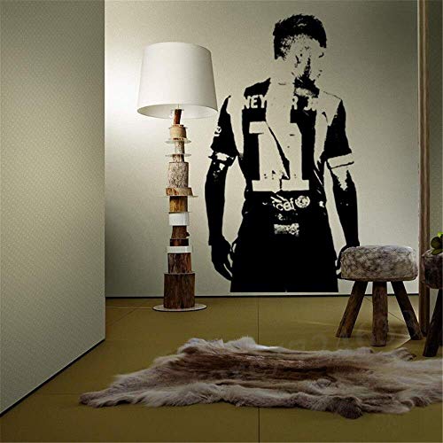 Neymar Fußballer Wandkunst Aufkleber Wandtattoo Sport Vinyl Wandbild Haus Dekor Berühmter Fußballspieler 57 * 103Cm