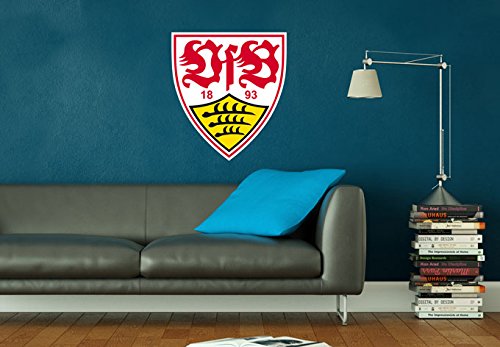 Wall-Art - Wandtattoo, Aufkleber - VfB Stuttgart Logo - 40x45 cm - Art. Nr. VFB10012