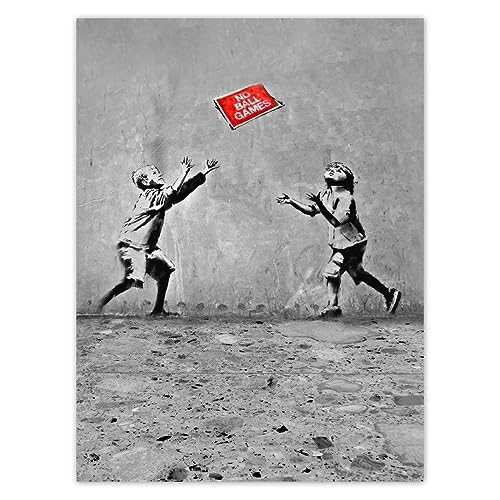 Wandtattoo, 30 x 40 cm, Banksy No Ball Games Nr. H2941M_NS1D