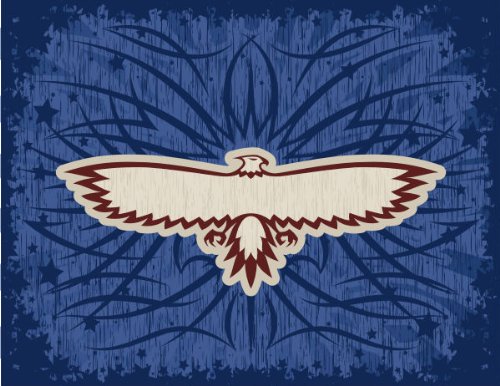 PEMA INDIGOS UG - Wandtattoo Wandsticker Wandaufkleber Aufkleber bunt ME368 schönen Adler 150 x 114 cm