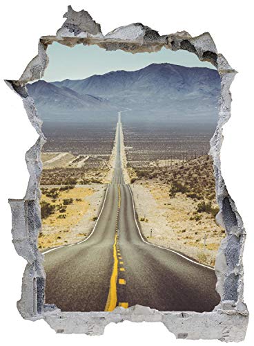 USA Route 66 Highway Straße Wandtattoo Wandsticker Wandaufkleber E0520 Größe 67 cm x 90 cm