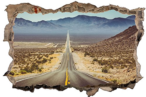 Highway Road Straße USA Route 66 Wandtattoo Wandsticker Wandaufkleber D0646 Größe 70 cm x 110 cm