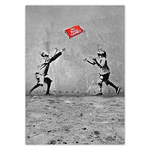Wandtattoo, 40 x 50 cm, Banksy No Ball Games Nr. H2941M_NS1Q