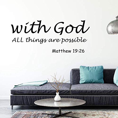 LANTRO JS Wandtattoo Sprüche Wandsticker Familie Wandaufkleber Selbstklebend Sticker Wanddeko für Wohnzimmer Schlafzimmer Büro, Wandbilder: 60x21 cm