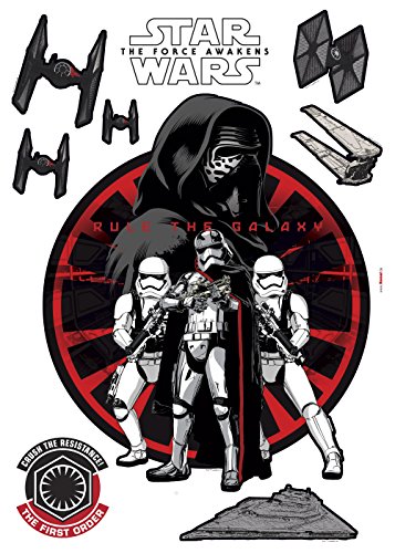 Komar Star Wars Deco-Sticker FIRST ORDER | 50 x 70 cm | Wandtattoo, Wandsticker, Wandaufkleber, Wandbild, Sturmtruppler, Imperium, Galaxy, Kinderzimmer | 14024h