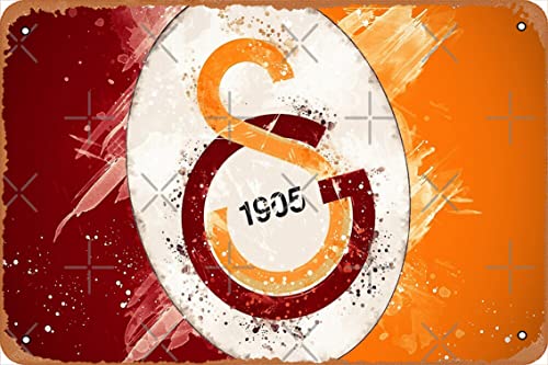 Galatasaray Poster, Metall, Vintage-Stil, 20,3 x 30,5 cm