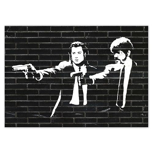 Wandtattoo, Motiv: Banksy Fiction Nr. H2090Z_NS1A4, 29,70 x 21,00 cm