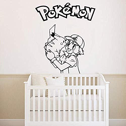 Wandaufkleber Wandbilder Abziehbilder Exquisite Pokemon abnehmbare Kinderzimmer 50X57cm