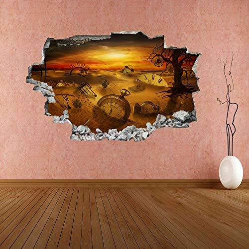 Wandtattoos-3D-Fantasie Uhren Zeiten Wandaufkleber Wandtattoo Aufkleber Home Office Dekor CM1-50x70cm