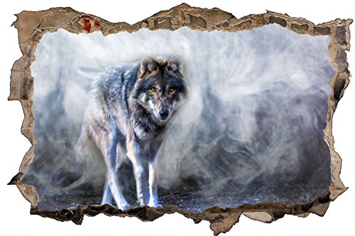 Wolf Natur Tier Wildness Wandtattoo Wandsticker Wandaufkleber D0645 Größe 70 cm x 110 cm