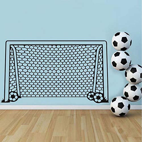 Knncch Fußball Fußball Tor Net Ball Sport Wandtattoo Vinyl Decor Kunst Wandaufkleber Für Jungen Zimmer Kinder Kindergarten Wohnkultur Wandbild