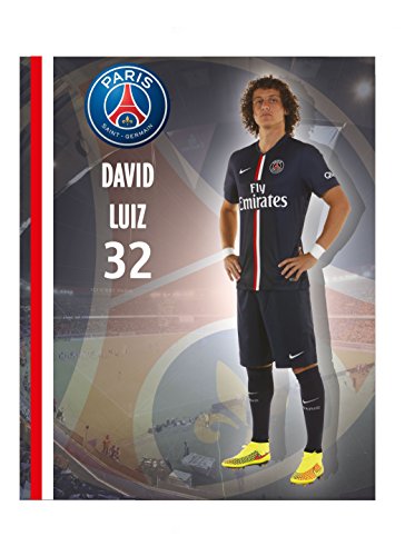Großes Poster David Luiz, PSG Paris Saint Germain, offizielle Kollektion, Fußball, 40 x 50 cm