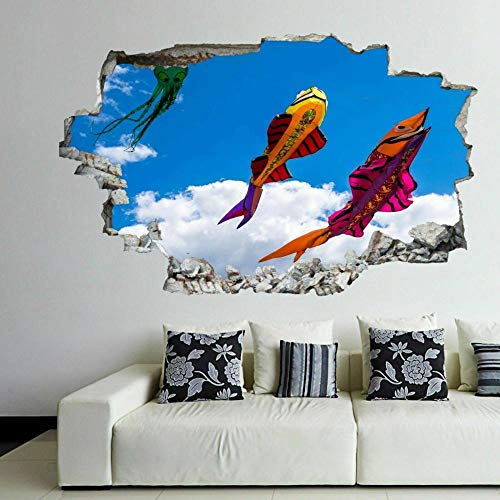 3D Wandaufkleber Drachen fliegen Festival Wandkunst Aufkleber Wandtattoo Vinyl Poster Dekor Kinder Fc11