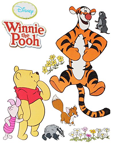 1 Set: Wandtattoo/Sticker - Disney Winnie the Pooh Bär - Wandsticker Aufkleber Wandaufkleber für Jungen Mädchen/Kinder - Tigger - Ferkel - Freunde Teddy