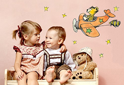 Wandtattoo Janosch Tigerente, kleiner Bär und Tiger