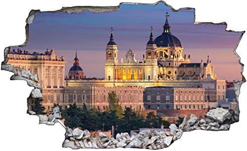 City Skyline Madrid Palacio Real Wandtattoo Wandsticker Wandaufkleber C1493 Größe 120 cm x 180 cm