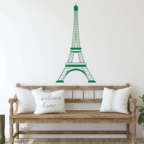 GRAZDesign Eiffelturm Wandtattoo, Frankreich Aufkleber, Paris Wandaufkleber für Schlafzimmer Kinderzimmer Wohnzimmer groß - 59x30cm / beige