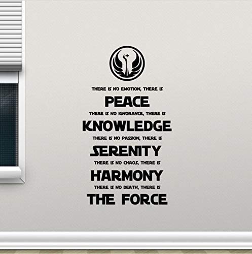 Wandaufkleber Star Wars Wandtattoo Jedi Aufkleber Pvc Wand Wohnkultur Raumdekor Movie Poster Beliebte Quote Tag 42X75 Cm