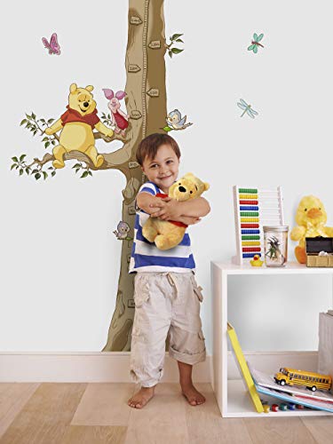 Komar Disney Deco-Sticker | Winnie The Pooh Size | Größe:100 x 70 cm (Breite x Höhe) | Wandtattoo, Dekoration, Kinderzimmer, Messbaum