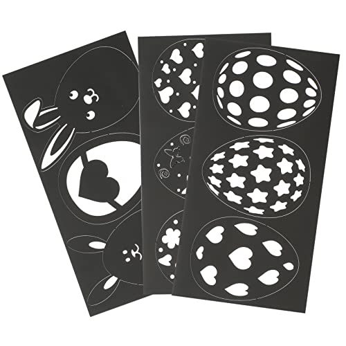 Hemobllo 9st Wandaufkleber Für Spiegel Hasen Dekorationen Eierfarbe Eier Dekorieren Bausatz Kunst Wandtattoo Kleiner Wandspiegel Wandtattoo Für Zuhause Hasenwand -aufkleber Acryl Black