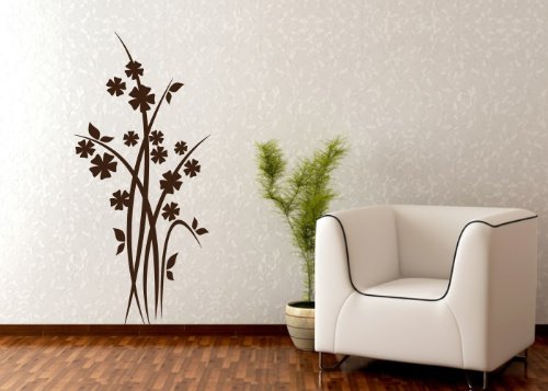 Wandtattooladen Wandtattoo - Gräser Größe:61x130cm Farbe: weiß