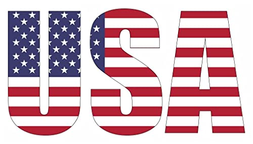 Samunshi® Wandtattoo USA Schriftzug Wandaufkleber Amerika in 8 Größen (50x28cm)