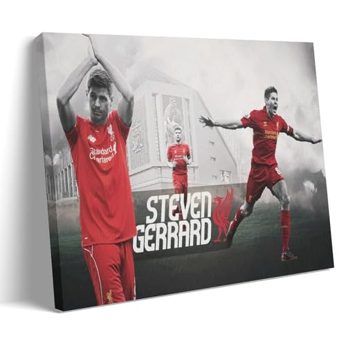 HKLOPUY Fußballer Steven Gerrard Kunstposter, dekoratives Gemälde, Leinwand, Wandposter und Kunstdruck, moderne Familienschlafzimmer-Dekoration, Poster, 20 x 30 cm
