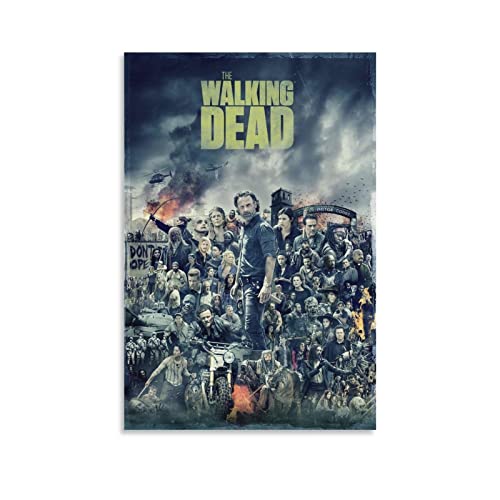TV-Serie The Walking Dead – Wandposter, dekoratives Gemälde, Leinwand, Wandposter und Kunstbild, modernes Familien-Schlafzimmer, Deko-Poster, 50 x 75 cm