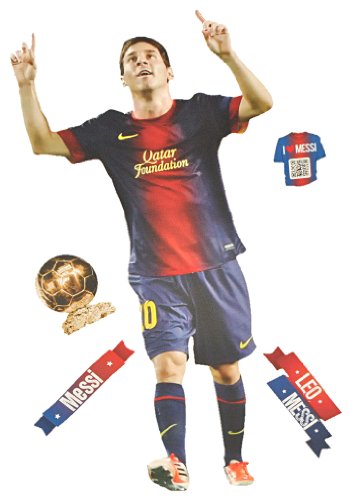alles-meine.de GmbH XL Set: Wandtattoo/Sticker - Lionel Leo Messi - Fußballer - Postersticker - Wandsticker/Aufkleber - Poster Fußball - FC Barcelona - Nationalmannschaft..