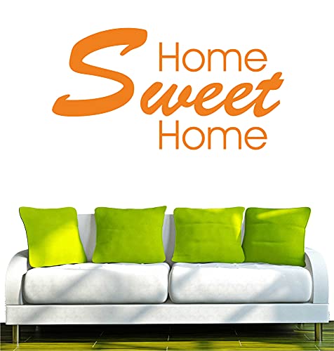 INDIGOS WG30012-35 Wandtattoo w012 Home Sweet Home 120 x 62, orange