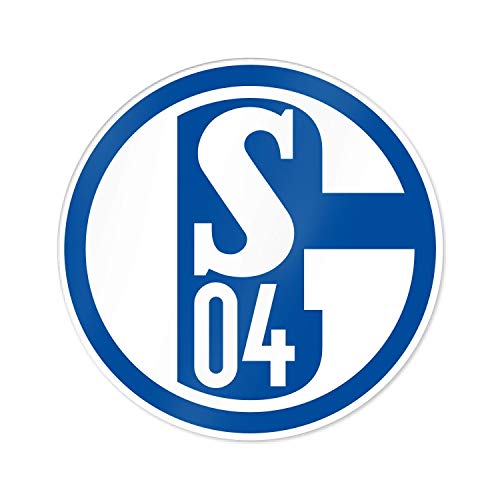 FC Schalke 04 Autoaufkleber, Aufkleber, Sticker blau-weiß Logo S04 - Plus Lesezeichen I Love Gelsenkirchen