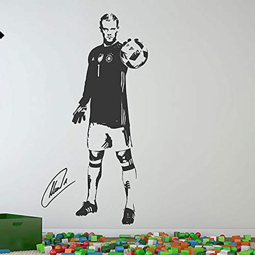 ASFGA Manuel Neuer Wandtattoo Aufkleber Fußball Fußballspieler Sport Teen Boy Zimmer kreative Wandaufkleber Club Spiel Wohnzimmer Dekoration 72x200 cm