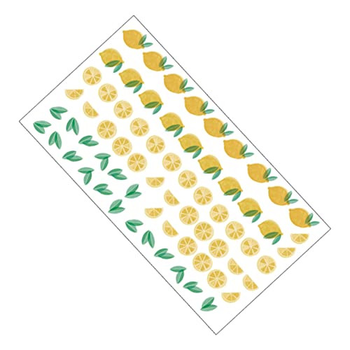 Veemoon 1stk Wandaufkleber Limonaden- Sommerliche Wandtattoos Wandtattoo Für Zimmer Wandtattoo Obst Schlafzimmer Selbstklebendes Wandtattoo Sommer Wandtattoo Entfernbar Pvc Zitrone