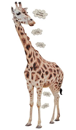 XXL Wandtattoo/Sticker - 1,3 m Giraffe Tier Afrika Savanne Tiere Giraffen Zootiere - Wandsticker Aufkleber