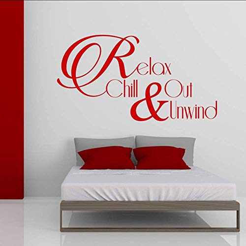 Entspannen Sie Sich Chill Out & Amp; Amp; Entspannen Sie Badezimmer Schlafzimmer Wandtattoo Aufkleber Kunst Wandaufkleber Wohnkultur Wohnzimmer 43 * 79Cm