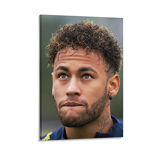 Neymar Jr 2023 Fußball-Wandkunst, Poster, Leinwanddruck, Poster, Kunstwerke, Raumdekoration, 40 x 60 cm