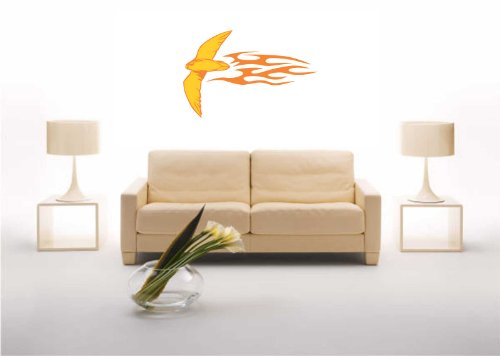 INDIGOS UG - WANDTATTOO - Wandsticker - Wandaufkleber - Aufkleber - Wanddekoration Vögel fliegen 100 x 65 cm