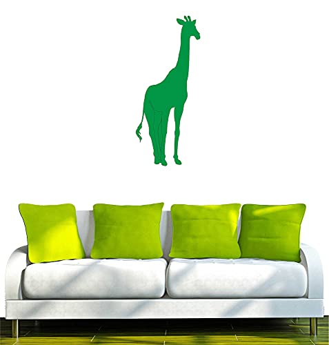WANDTATTOO/Wandsticker w040 Giraffe Afrika Tier Dschungel Wüste Wandaufkleber 96x41, gruen
