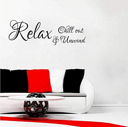 65Cmx21.3Cm Relax Chill Out & Amp; Entspannen Sie Sich Art Decor Für Badezimmer Pvc Schlafzimmer Wandaufkleber