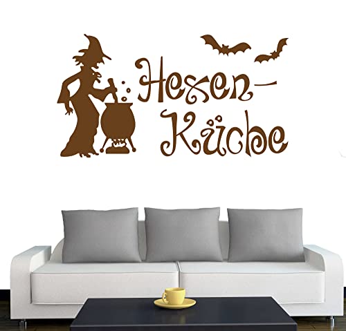 Klebesüchtig Türtattoo - Wandtattoo Hexenküche 45cm x 24cm Kupfer Dekoration - Bad - Wohnzimmer - Aufkleber - Wandsticker