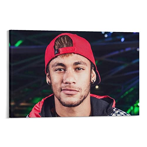 Persimmon Neymar Jr 2023 Fußball-Kunstwerke, Leinwand-Poster, Wandkunstdrucke, moderne Dekoration, 20 x 30 cm