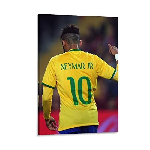 Persimmon Neymar Jr 2023 Fußball Wandkunst Poster Drucke Heimdekoration Bild Leinwand Malerei Poster 20 x 30 cm