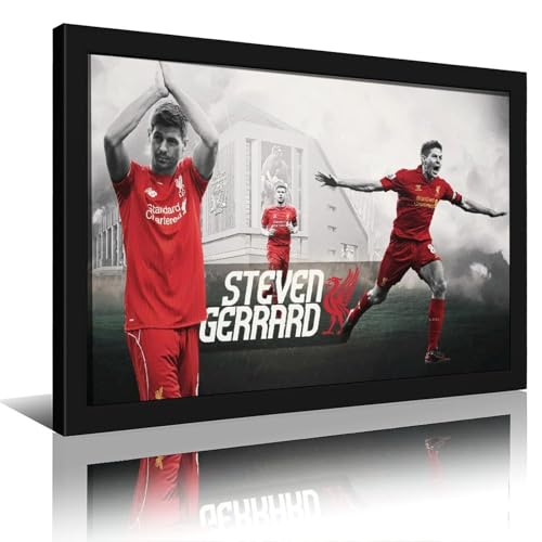 HKLOPUY Fußballer Steven Gerrard Kunstposter, dekoratives Gemälde, Leinwand, Wandposter und Kunstdruck, moderne Familienschlafzimmer-Dekoration, Poster, 50 x 75 cm