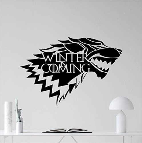 wandaufkleber baby junge auto kran Haus von Stark Logo Wandtattoo Winter kommt Wolf Logo Game Of Thrones Vinyl Aufkleber Fantasy Film Wand Kunst Design Haushaltswaren Kinderzimmer Schlafzimmer