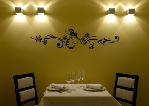 Wandtattooladen Wandtattoo - Moderne Ranke Größe:110x25cm Farbe: schwarz