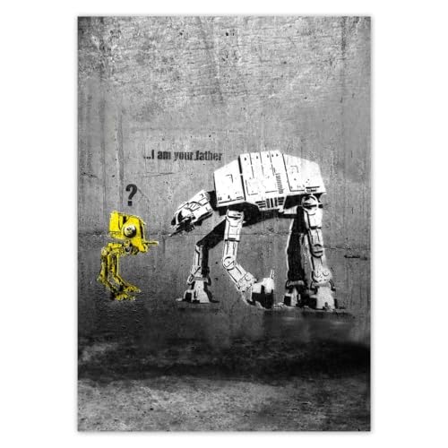 Wandtattoo, 29,70 x 42 cm, Aufschrift  I'm Your Father Banksy , Nr. H3896M_NS1A3