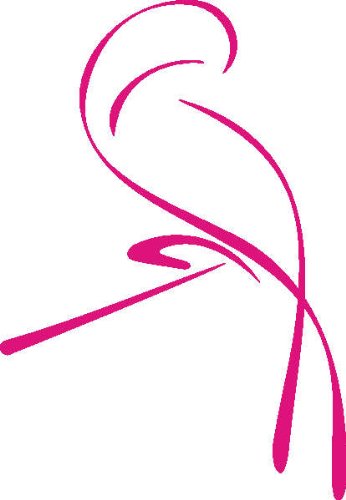 INDIGOS UG - Wandtattoo Wandsticker Wandaufkleber Aufkleber D320 Papagei in den Morgen 80x55 cm - pink