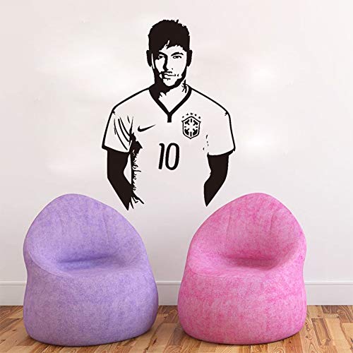 Wandbild ZOZOSO Fußball Berühmtheit Neymar Boy Schlafzimmer Wohnzimmer Dekorative Wandaufkleber Geschnitzte Aufkleber